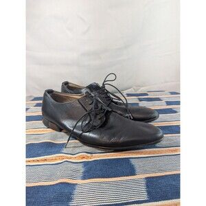 Men's Aldo Black Dress Shoes Tuxedo Leather Lace-Up Size 9 [X07]